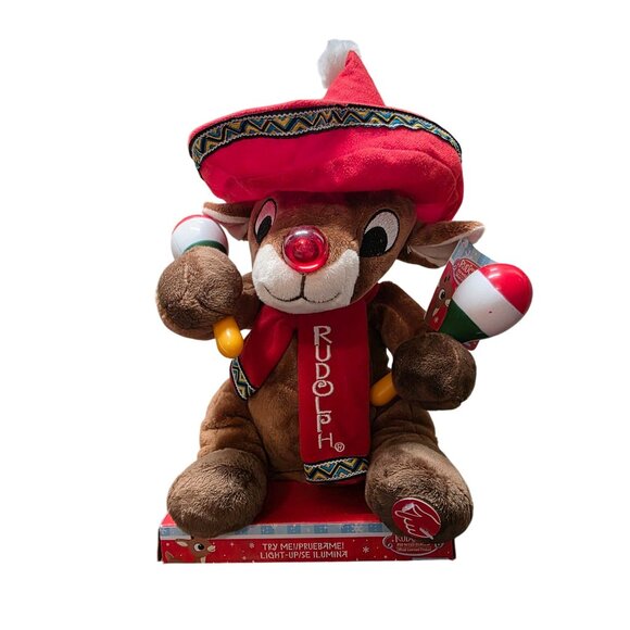 Animated Dan Dee Rudolph the Red Nosed Reindeer Christmas Plush - Picture 7 of 9